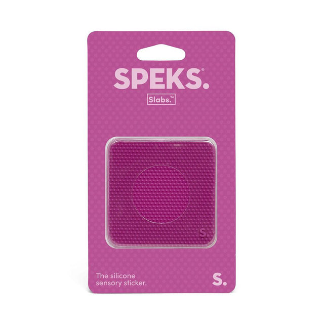 Static Pink Slab Square Silicone Sensory Sticker
