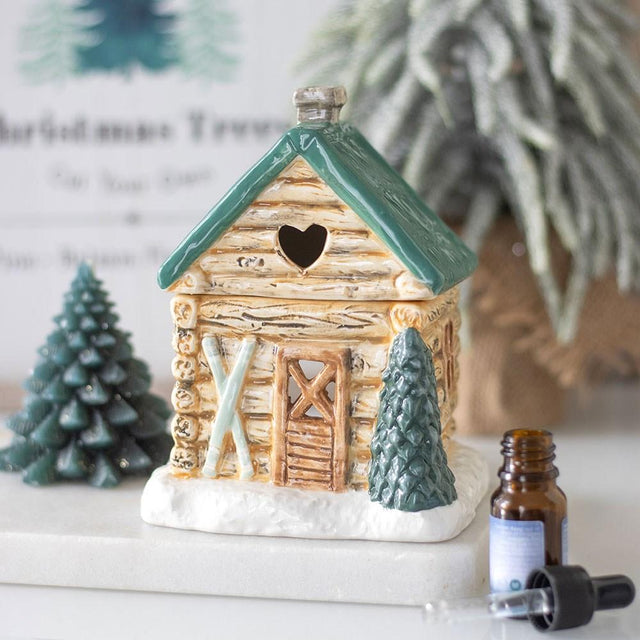 Ski Chalet Ceramic Oil Burner