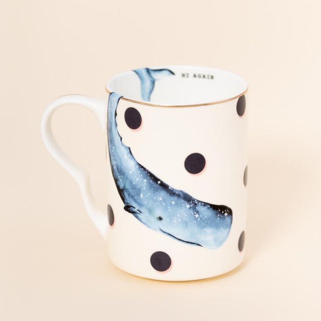 Whale and Polka Dot Mug