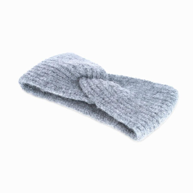 Grey Faye Knit Headband