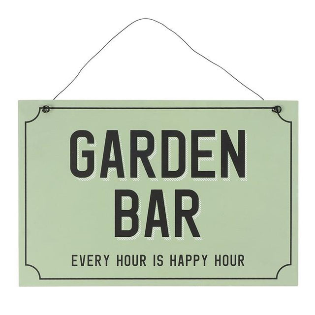 Green Garden Bar Hanging Sign