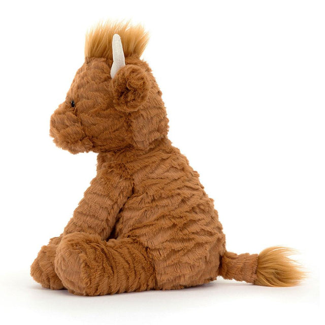 Jellycat Fuddlewuddle Highland Cow Side View