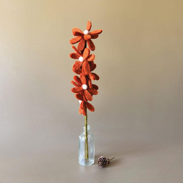 Orange Daisies Felt Branch