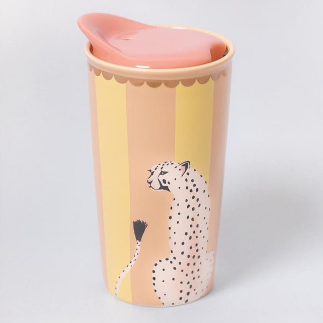 Cheetha Ceramic Travel Mug