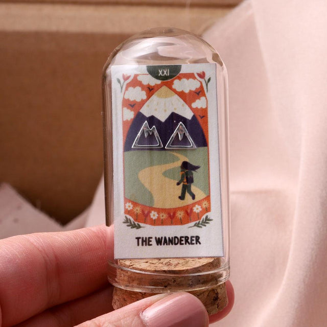 The Wanderer Mountain Earrings in Silver