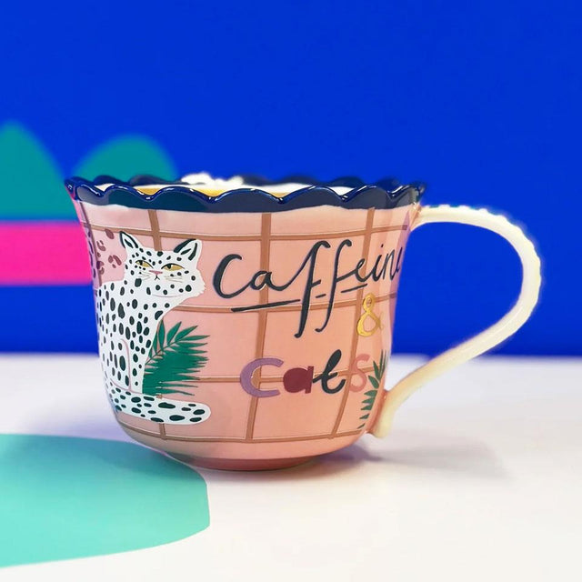 House of Disaster Catnip Cat Ceramic Cup