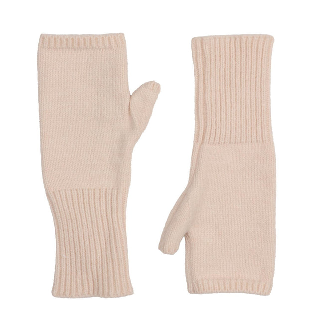 Cream Fingerless Gloves