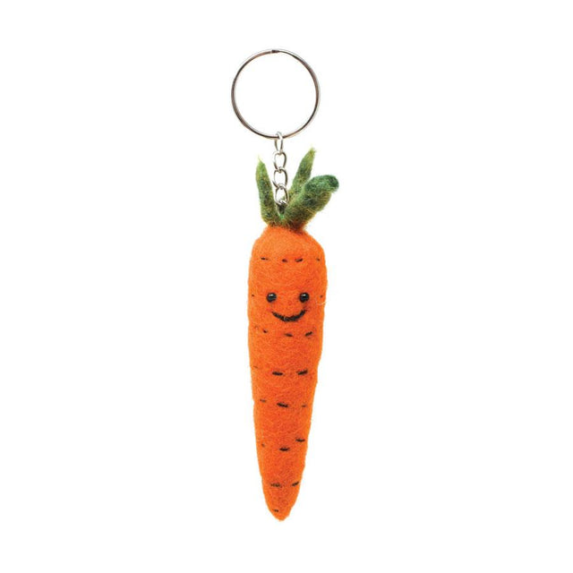 Carrot Felt Keyring