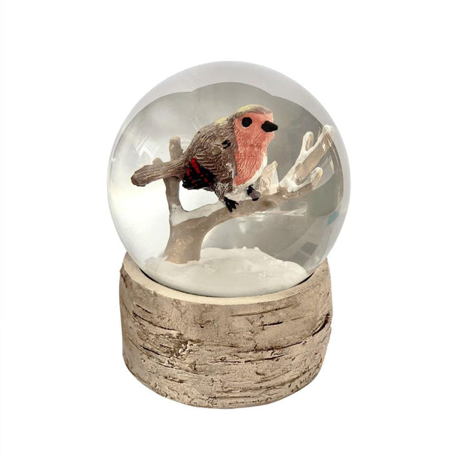 Snowglobe with Robin on Branch