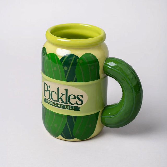 Pickle Jar Ceramic Mug side view