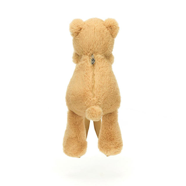 Jellycat Smudge Bear Backpack Back View Closed