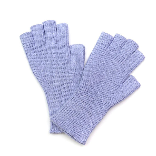 Peace of Mind Baby Blue Knitted Fingerless Gloves