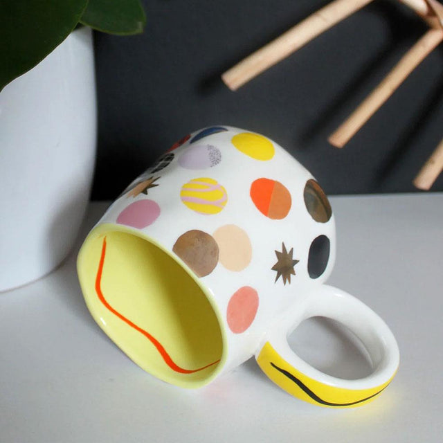 Small Talk I Work Hard Dog Mug Side Facing