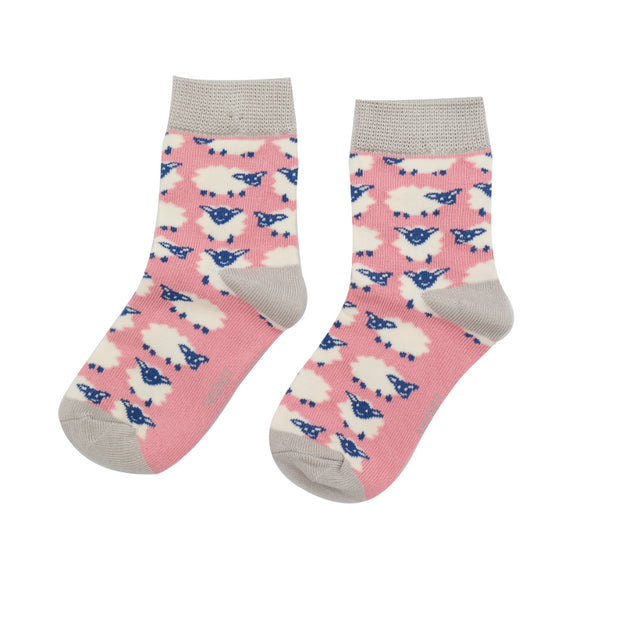 Dusky Pink Sheep Toddler's Socks