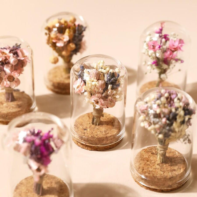 Lisa Angel Mini Dried Flower Glass Dome - Assorted Designs