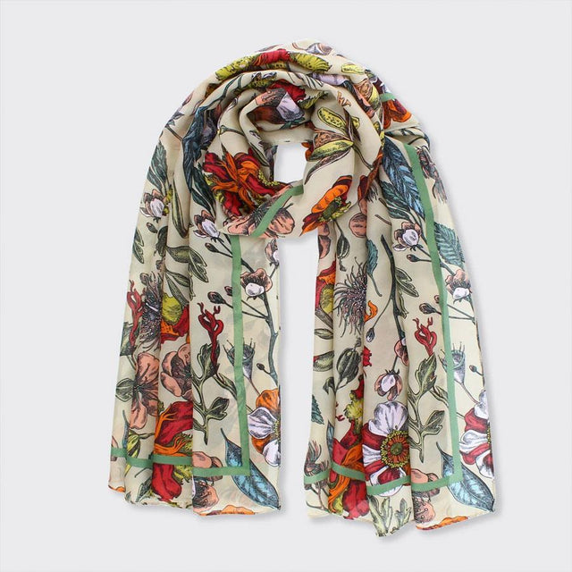 Cream Florencia Long Scarf