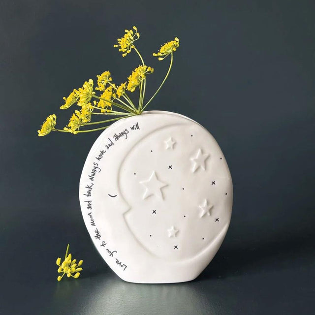 Love You to The Moon and Back Moon Bud Vase