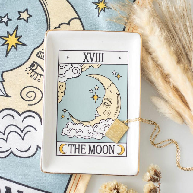 The Moon Vintage Tarot Card Trinket Dish