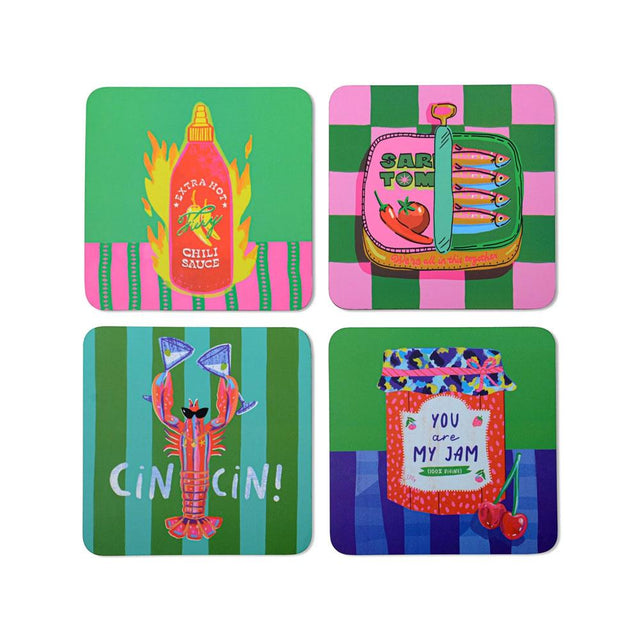 The Foodie Coasters Set