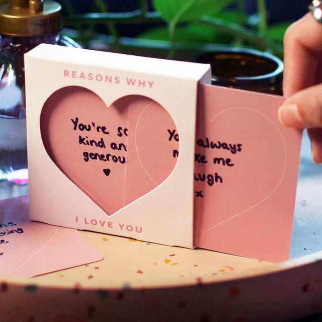 Reasons Why I Love You Card Slide Box