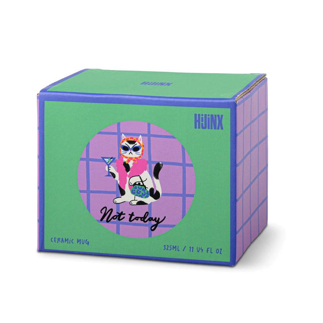 Not Today Cat Ceramic Mug