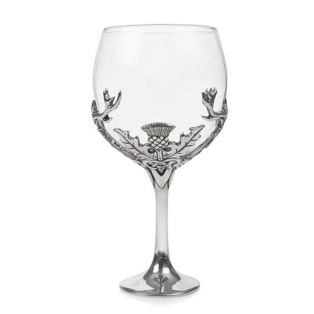 Stag & Thistle Pewter Gin Glass