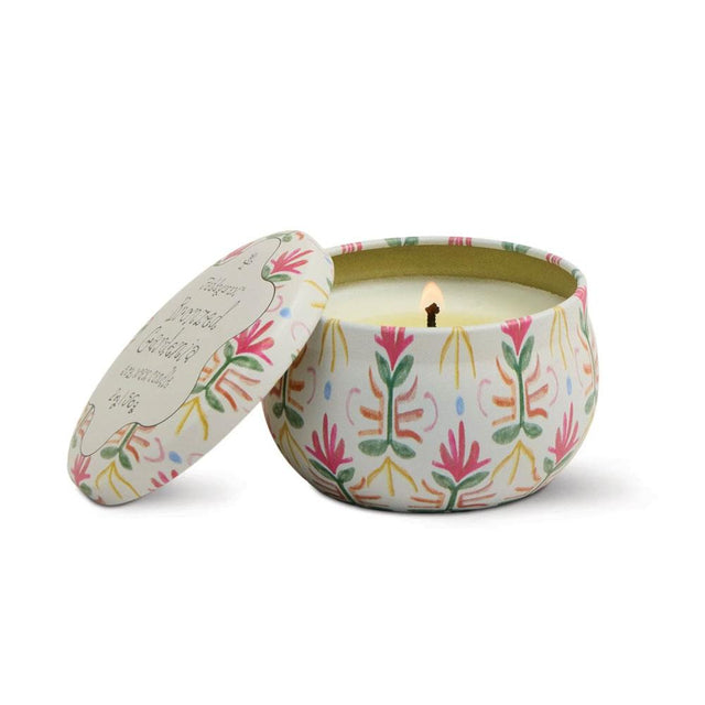 Bronzed Gardenia Tulip Tin Candle