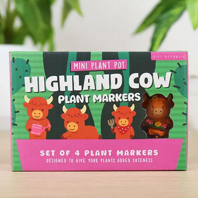 Highland Cow Plant Markers