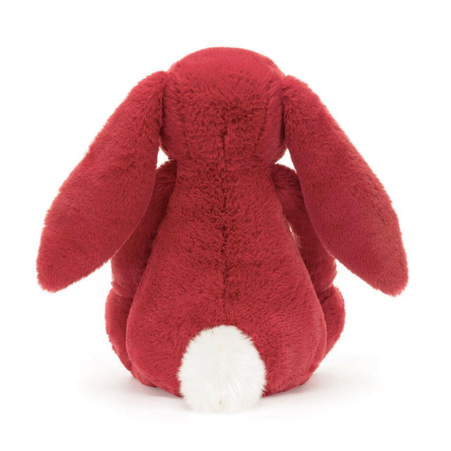 Jellycat Bashful Luxe Bunny Scarlett Big Back View 