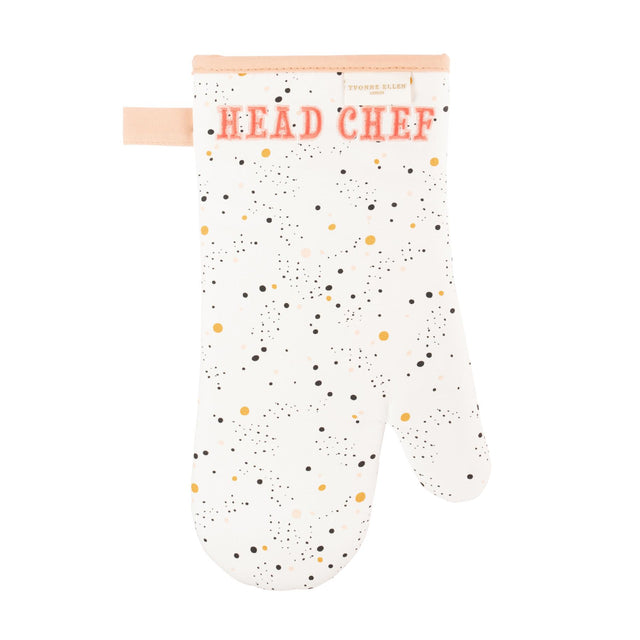 Head Chef Dotted Oven Mitt