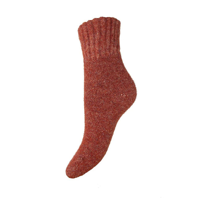 Thick Brown Wool Blend Women's Socks