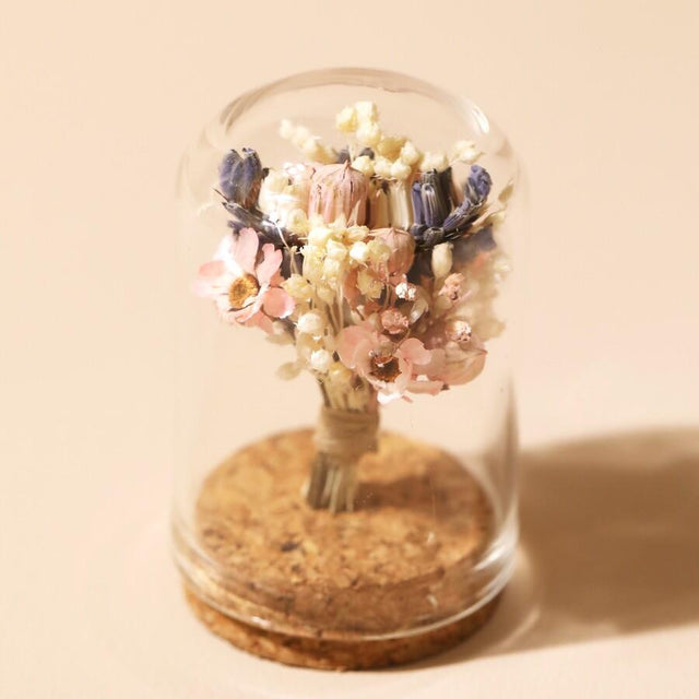 Lisa Angel Mini Dried Flower Glass Dome - Detail View