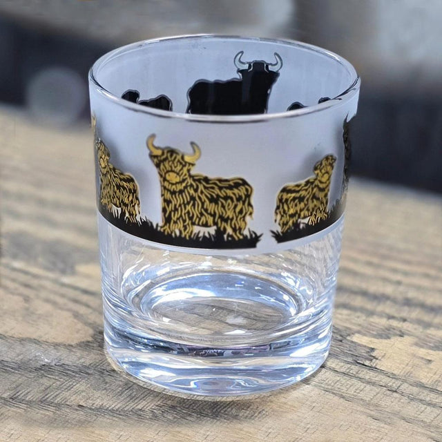 Highland Cow Whisky Glass