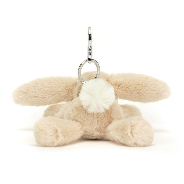 Jellycat Smudge Rabbit Bag Charm Back View