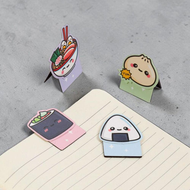 Ramen & Sushi Magnetic Bookmark Sets