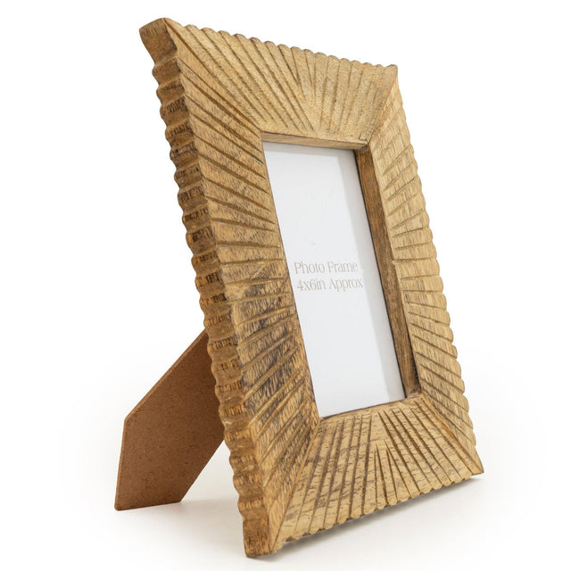 Etched  Lines Wooden Photo Frame Sade Facing