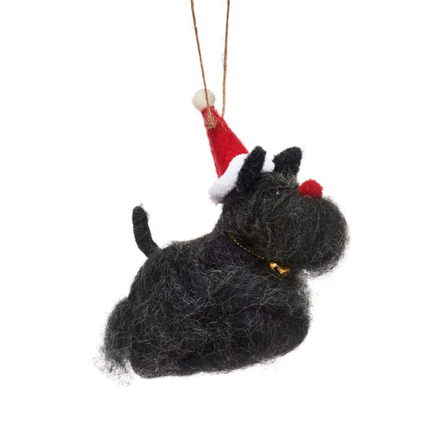 Red Nosed Scottie Dog Decoration