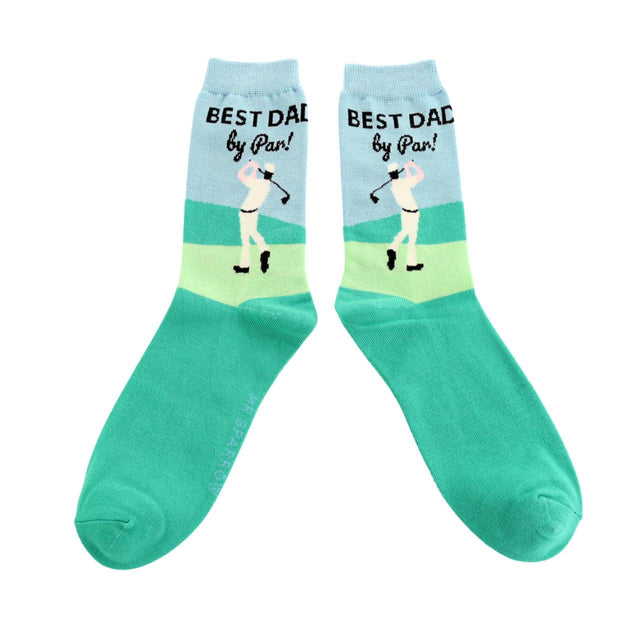 Best Dad Golfer Bamboo Men's Socks