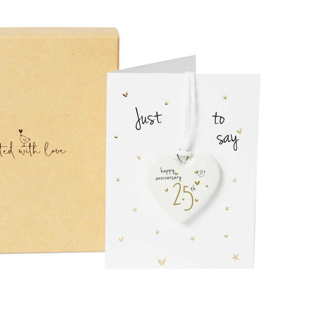25th Anniversary Ceramic Decoration in Gift Box