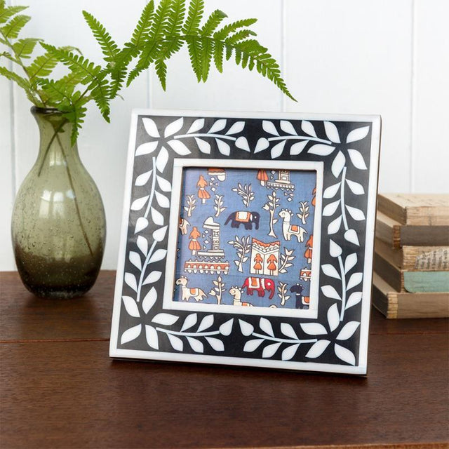 Square Navy Blue Resin Picture Frame