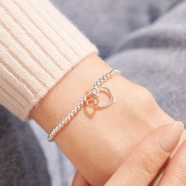 A Little Mum in a Million Silver and Rose Gold Bracelet
