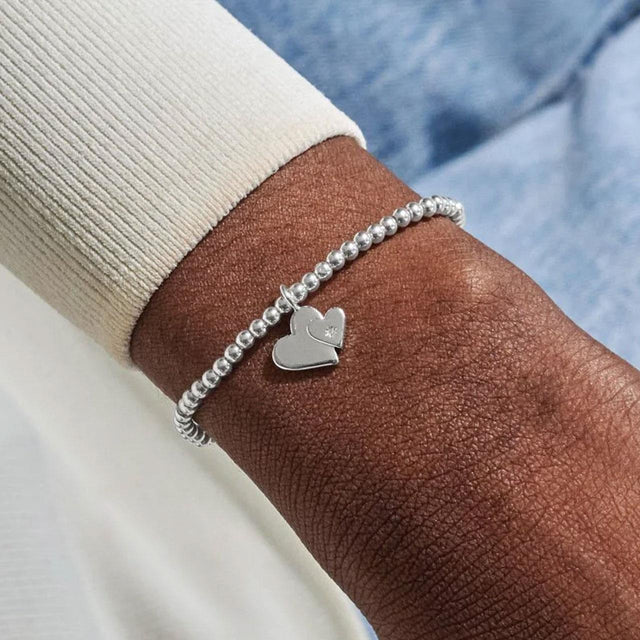 A Little Mother and Son Heart Charm Bracelet
