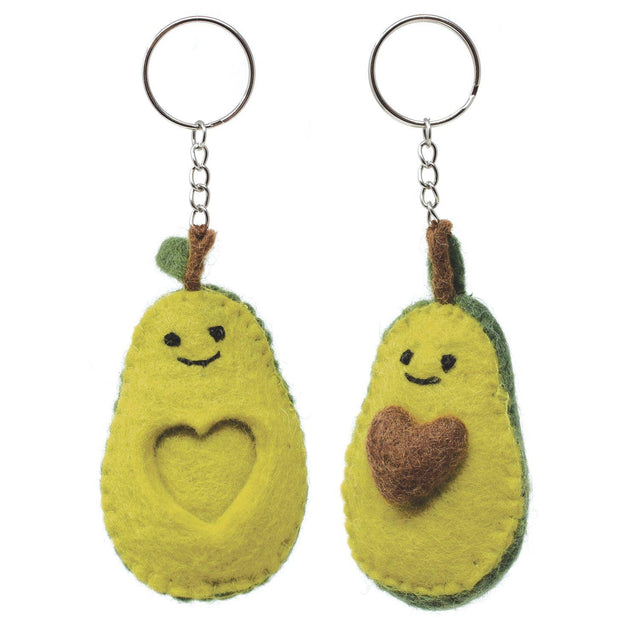 Avocados Felt Keyring Set