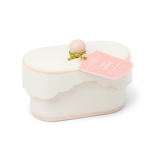 Yuzu Woods Pink Cherie Ceramic Dish Candle