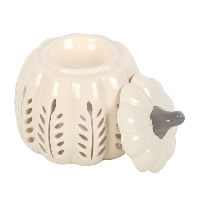 Cream Pumpkin Oil Burner and Wax Warmer