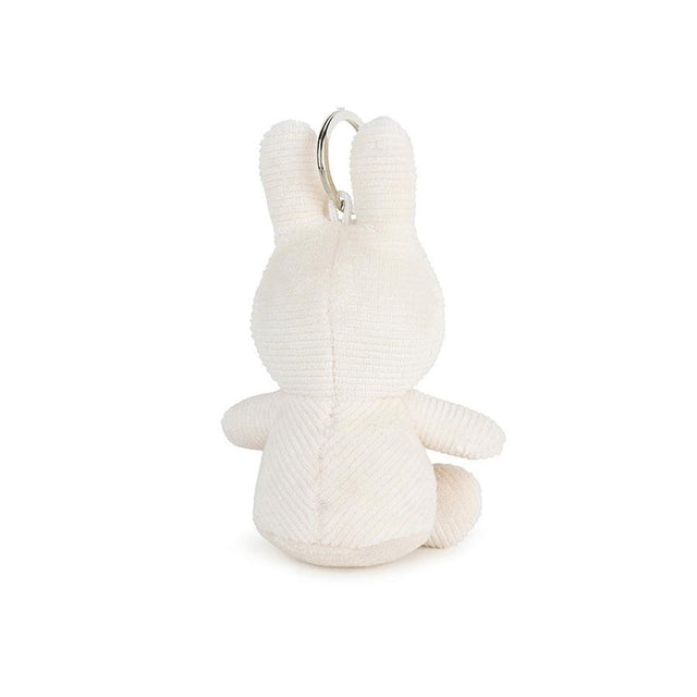Rainbow White Miffy Corduroy Keyring back view