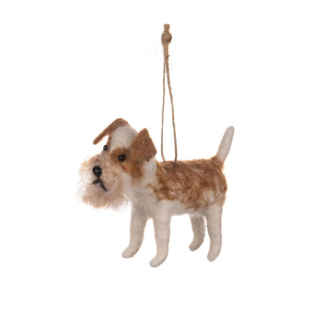Bearded Dog Felt Hanging Decoration