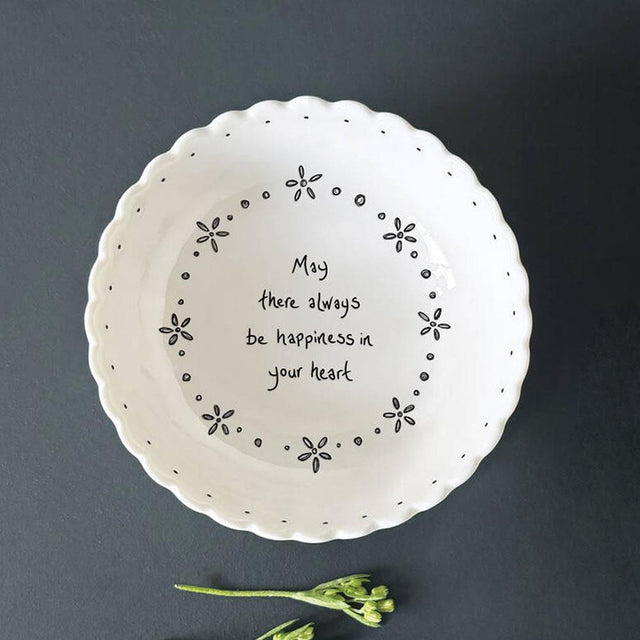 May Always Happiness in Your Heart Scallop Heart Dish