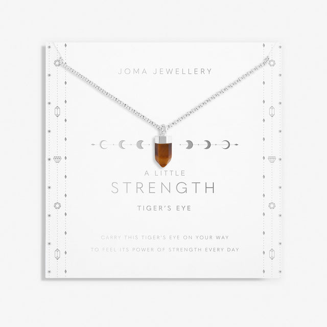 A Little Strength Tiger's Eye Crystal Pendant Necklace