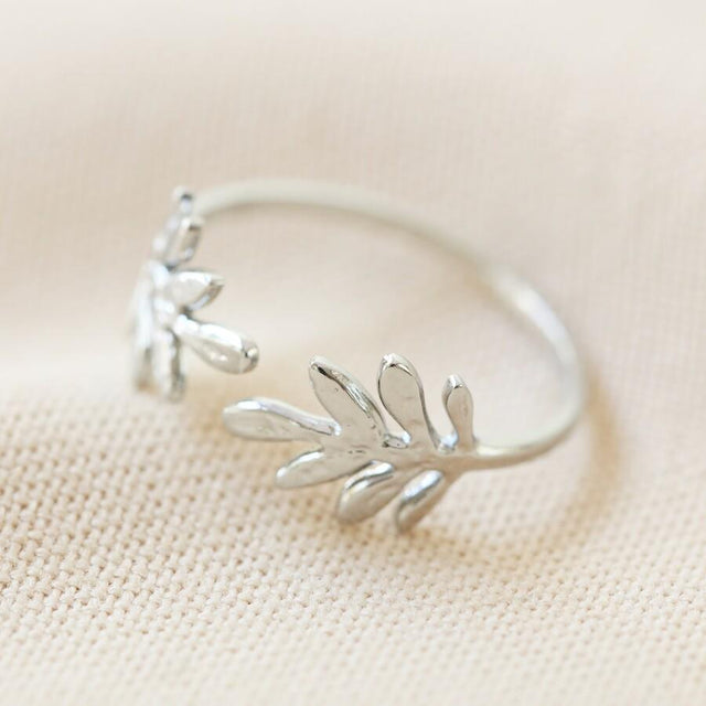 Adjustable Fern Leaf Ring Lisa Angel 2